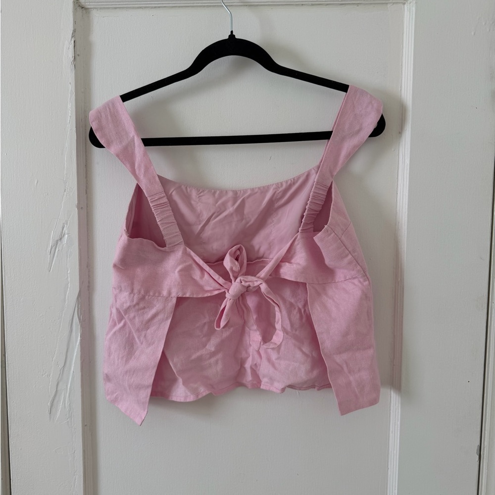 Hollister Pink Sleeveless Top - Open Back - Picture 4 of 6